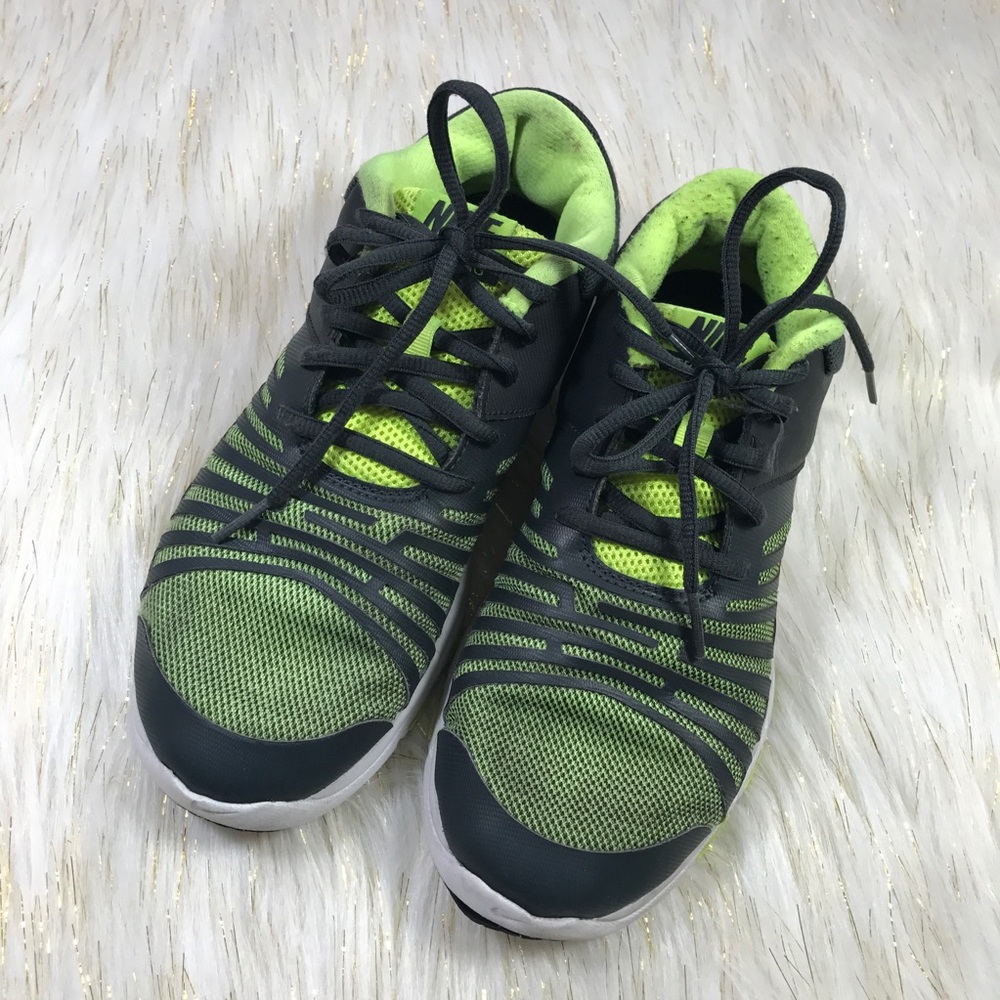 nike flex shoe tr 5 running shoes black/ green